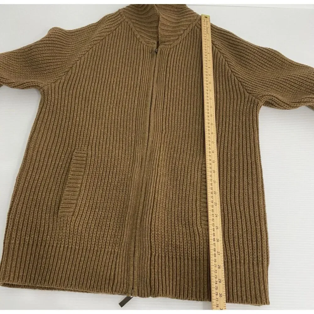 Pendleton Lambs Wool Big Lebowski Dude Zip Cardigan Sweater Size Med Westerly - Picture 6 of 12